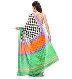 Mutli-Color Bhagalpuri Silk Saree