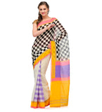 Mutli-Color Bhagalpuri Silk Saree