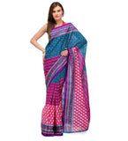 Multi-Color Art Silk Printed Saree