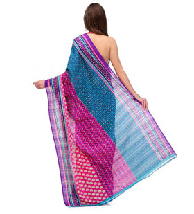 Multi-Color Art Silk Printed Saree