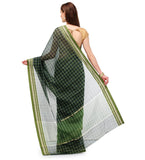 Green Banarasi Chanderi Cotton Saree