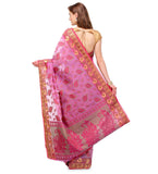 Purple Supernet Banarasi Saree