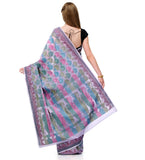 Lilac Supernet Banarasi Saree