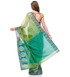 Green Supernet Banarasi Saree