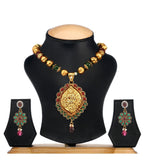 Green Temple Design Chain Pendant Set