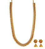 Antique Gold Toned Long Necklace Set
