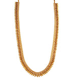 Antique Gold Toned Long Necklace Set