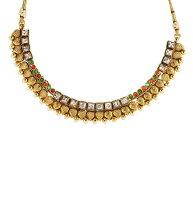 American Diamond Studded Collar Necklace Set