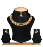 American Diamond Studded Collar Necklace Set