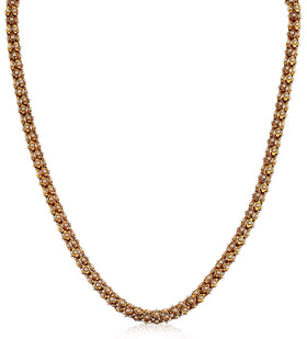 Antique Gold Toned Designer Pearl Chain Set