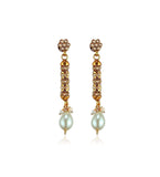 Antique Gold Toned Designer Pearl Chain Set