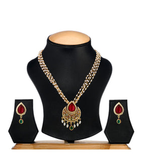 Multi-Color Stone & Moti Beaded Designer Mala Set