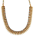 Multi-Color Stone Studded Polki Necklace Set