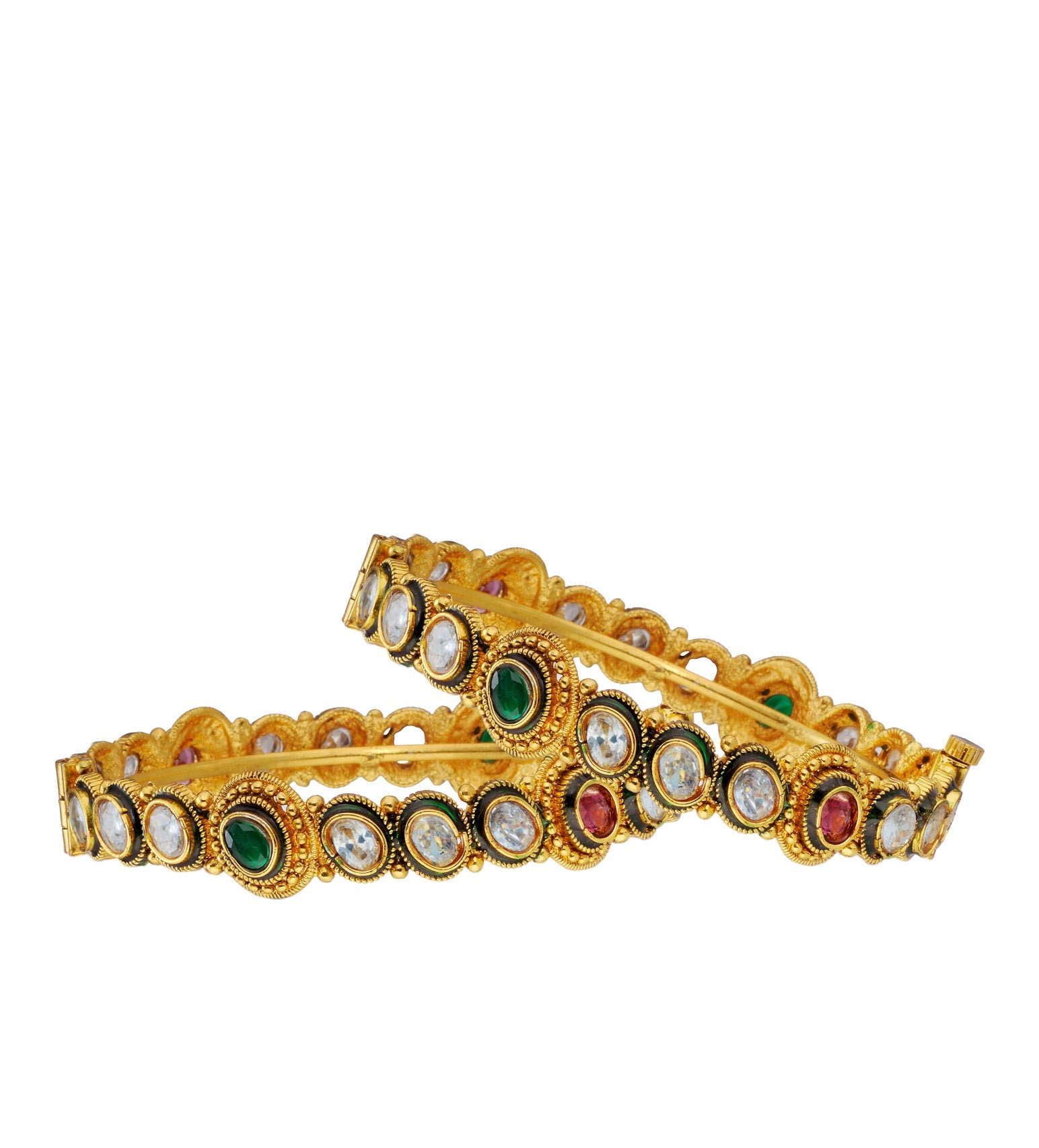 Semi-Precious Stone Studded Bangles