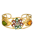 Antique Gold Toned Designer Bangle