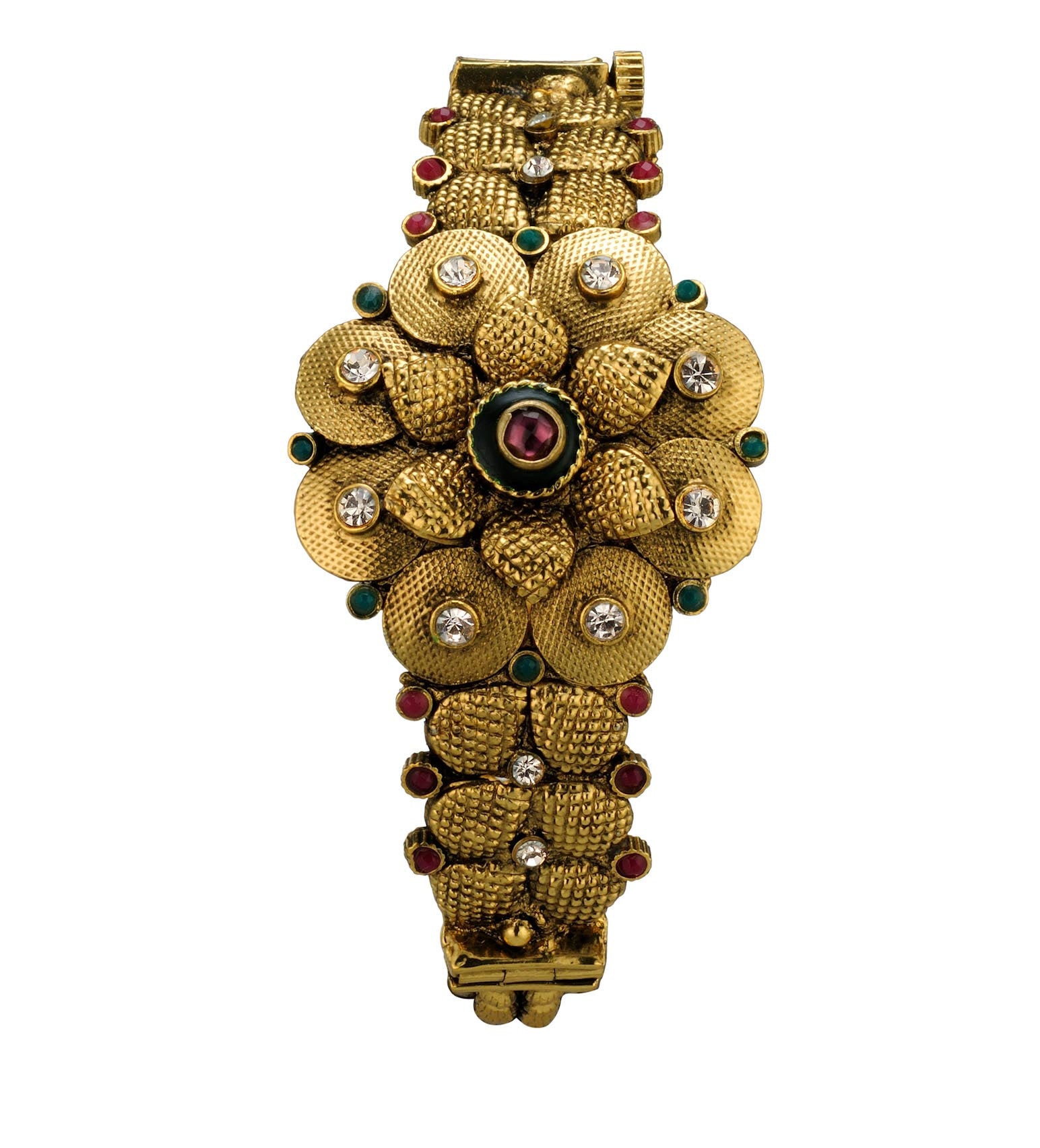 Antique Gold Toned Designer Bangle