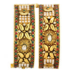 Antique Gold Toned Studded Bangles