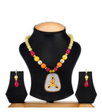 Multi-Color Stone Studded Necklace Set