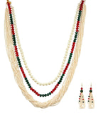 Pearl, Stone & Beaded Designer Bridal Mala Set