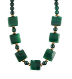 Green Heavy Stone Fancy Necklace Set