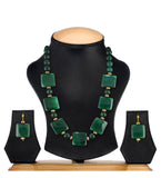 Green Heavy Stone Fancy Necklace Set