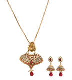 Wine Temple Design Chain Pendant Set