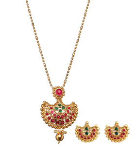 Semi-Precious Stone Studded Polki Set