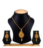 Antique Gold Toned Chain Pendant Set