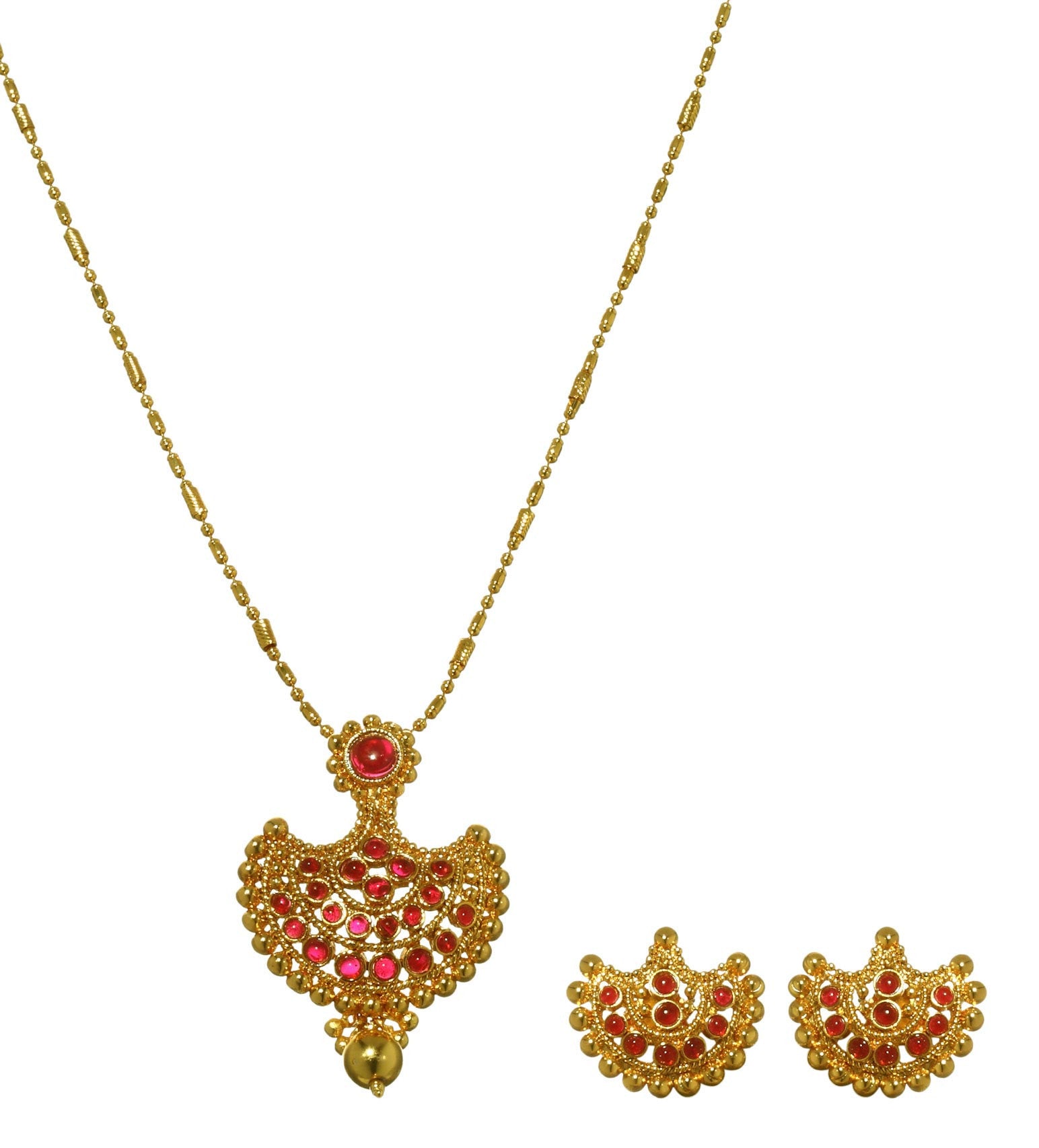 Semi-Precious Stone Studded Polki Set