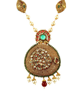 Rajasthani Semi-Stone Studded Chain Pendant Set