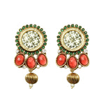 Green Stone Studded Designer Mughlai Mala Set