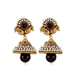 Black Stone Studded Designer Mala Set