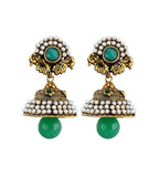 Green Stone Studded Designer Mala Set