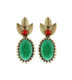 Green Stone Studded Designer Pendant Set