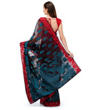 Wine Supernet Banarasi Saree