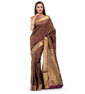 Brown Silk Saree