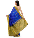 Royal Blue Art kanchipuram Handloom Silk Saree