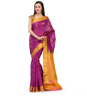 Purple Silk Saree