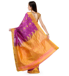 Purple Art kanchipuram Handloom Silk Saree