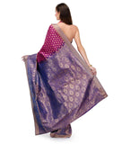 Purple Zari Woven Art Silk Saree