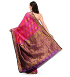 Pink Silk Saree