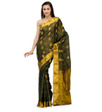 Dark Olive Silk Saree