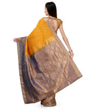 Golden Zari Woven Art Silk Saree