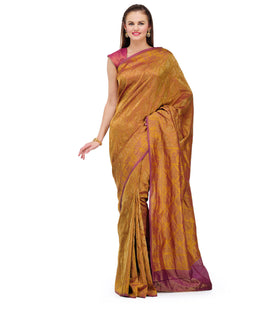 Mustard Silk Saree