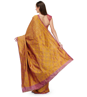 Mustard Silk Saree