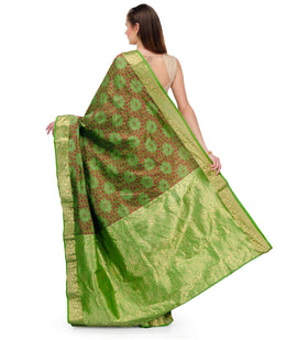 Olive Silk Saree