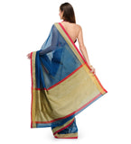 Blue Supernet Banarasi Saree