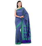 Royal Blue Katan Silk Saree