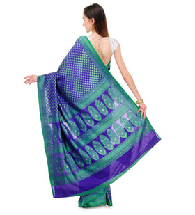 Royal Blue Katan Silk Saree