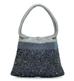 Grey Art Silk Handbag